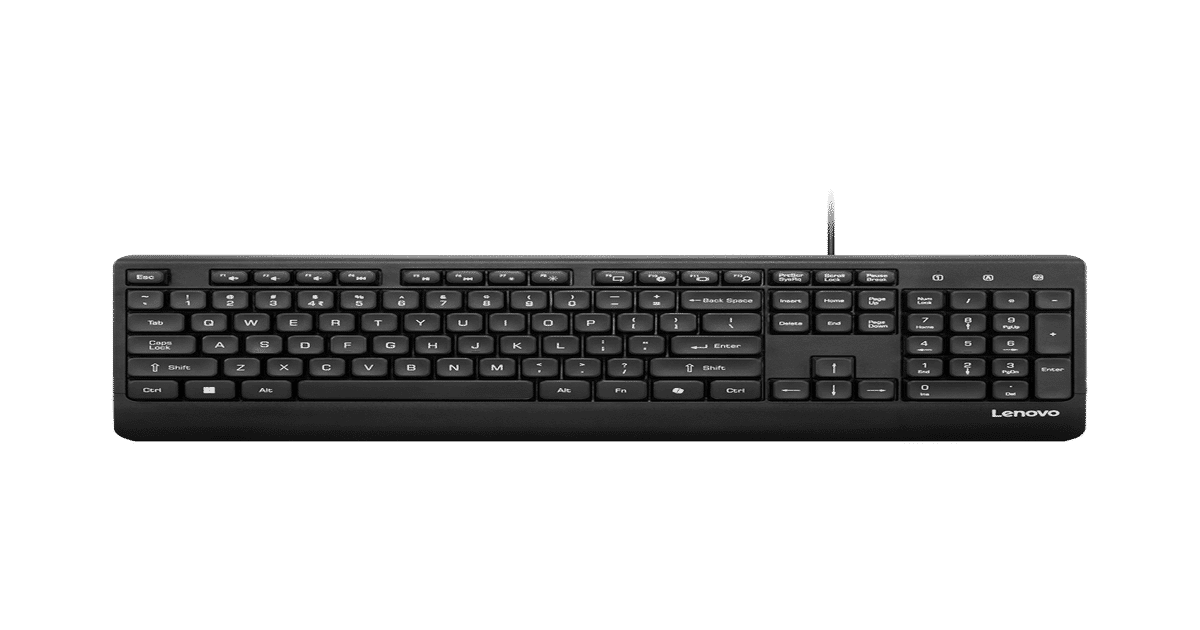 Lenovo 110 USB-A Wired Multimedia Keyboard